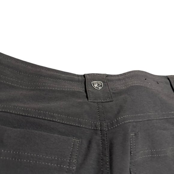 Kuhl Dark Grey Bermuda Shorts Adjustable Length Pull Tab Outdoor Hiking Size 6 - Picture 2 of 12